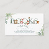 Grünbücher für Babydusche E Begleitkarte (Vorderseite)