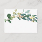 Grünbücher für Babysteckkarte Begleitkarte (Rückseite)