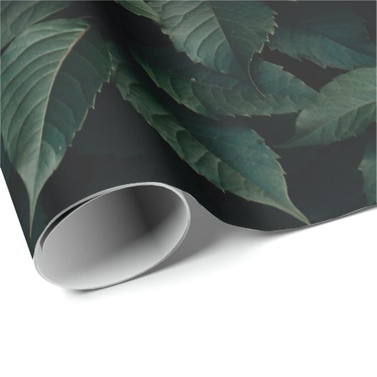 GRÜNBUCHSTABEN PFLANZE GESCHENKPAPIER (Rolleneckpunkt)