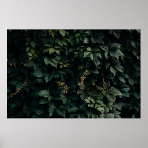 GRÜNBUCHSTABEN PFLANZE POSTER