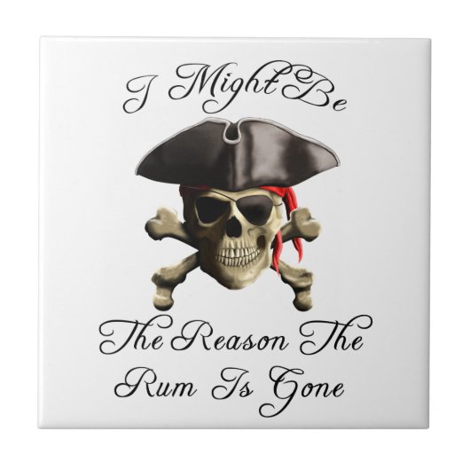 Grund dafür ist der Gone Pirate Skull Fliese (Vorderseite)