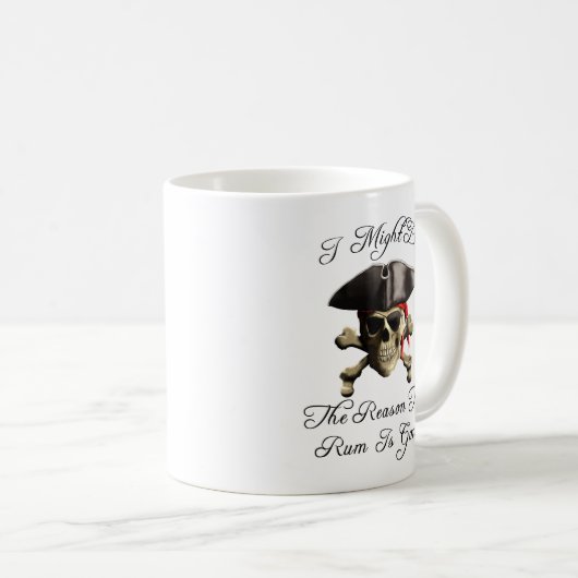 Grund dafür ist der Gone Pirate Skull Kaffeetasse (VorderseiteRechts)