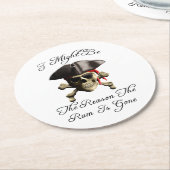 Grund dafür ist der Gone Pirate Skull Runder Pappuntersetzer (Angewinkelt)