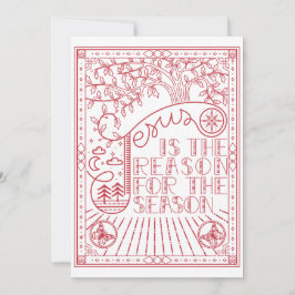 Grund für das Weihnachtsfest Einladung