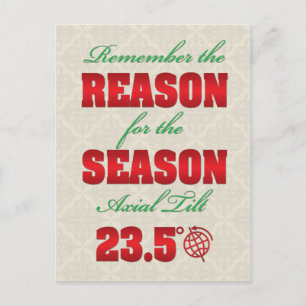 Grund für die Jahreszeit Wintersonnenwende Postkar Postkarte