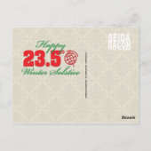 Grund für die Wintersonnenwende Postkarte (Rückseite)