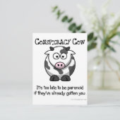 Grund für Paranoid Postkarte (Stehend Vorderseite)