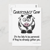 Grund für Paranoid Postkarte (Vorne/Hinten)