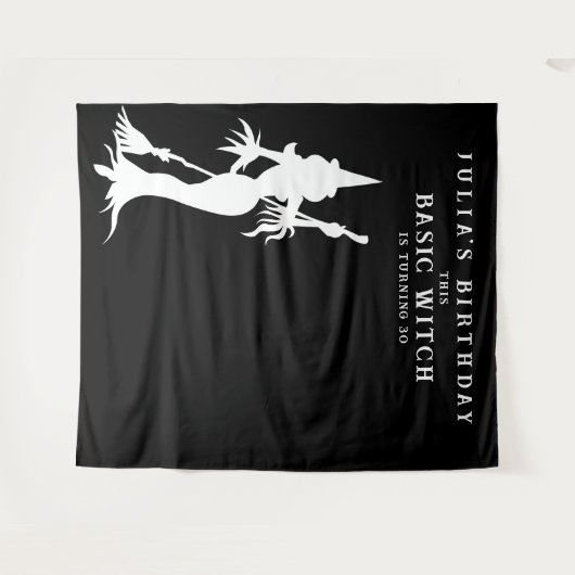 Grund Hexengeburtstag Wandteppich (Vorderseite (Horizontal))