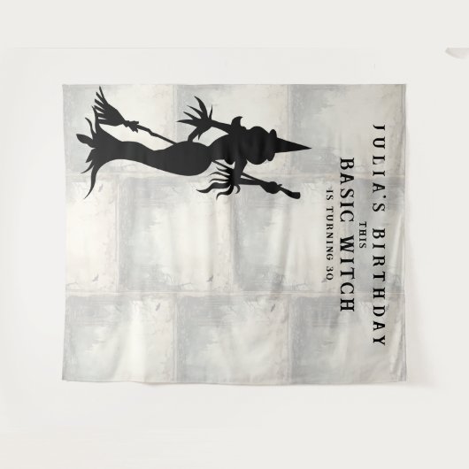 Grund Hexengeburtstag Wandteppich (Vorderseite (Horizontal))