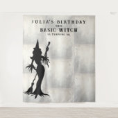 Grund Hexengeburtstag Wandteppich (Vorderseite)