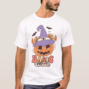 Grund Hexenmeister Halloween Groovy Halbpensaison T-Shirt