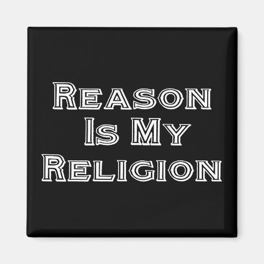 Grund ist meine Religion Magnet (Vorne)