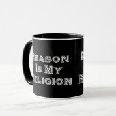 Grund ist meine Religion Tasse (Vorderseite Links)