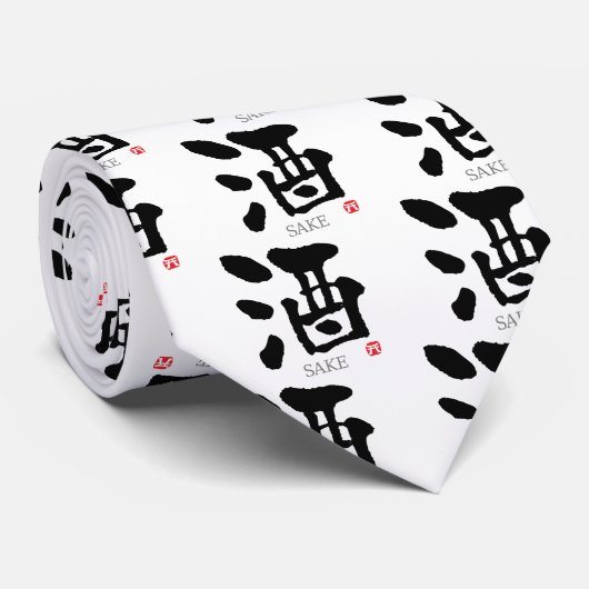 Grund KANJI Krawatte (Gerollt)