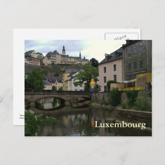 Grund, Luxemburg Postkarte (Vorne/Hinten)