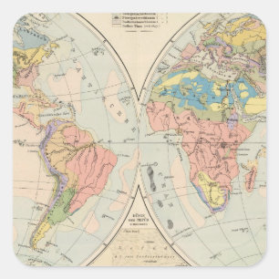 Grund u Boden - BodenAtlas-Karte Quadratischer Aufkleber
