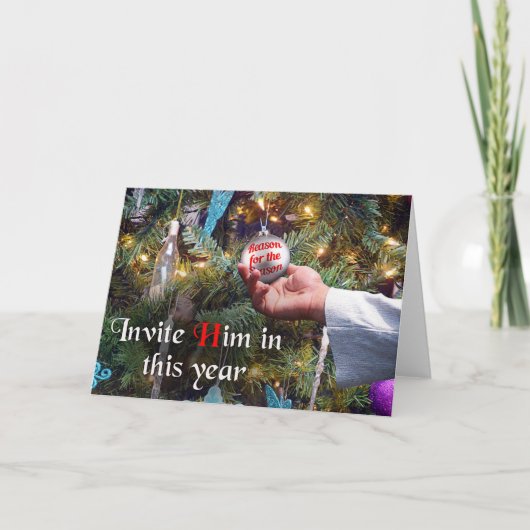 Grund während der Jahreszeit, Feiertagskarte (Vorderseite)