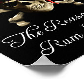 Grund, warum die Rum verschwunden ist Piratenschäd Poster (Ecke)