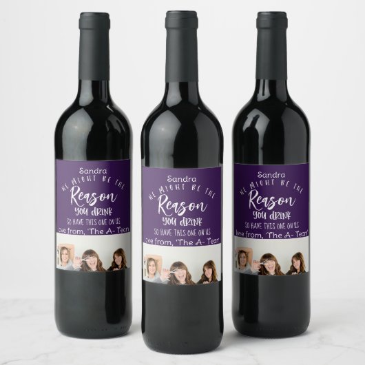 Grund, warum du den Grußboss, Bosses Day Gift trin Weinetikett (Flaschen)