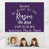 Grund, warum du den Grußboss, Bosses Day Gift trin Weinetikett (Einzelnes Label)