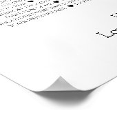 Grund, warum wir Liebe Sie Poster Black Schriftart (Ecke)