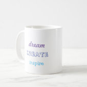 Grund zu träumen kaffeetasse (Vorderseite Links)