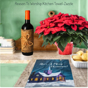 Grund zur Anbetung Geschirrtuch