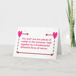 Grundattraktion Nerdy lustige Valentinkarte Feiertagskarte