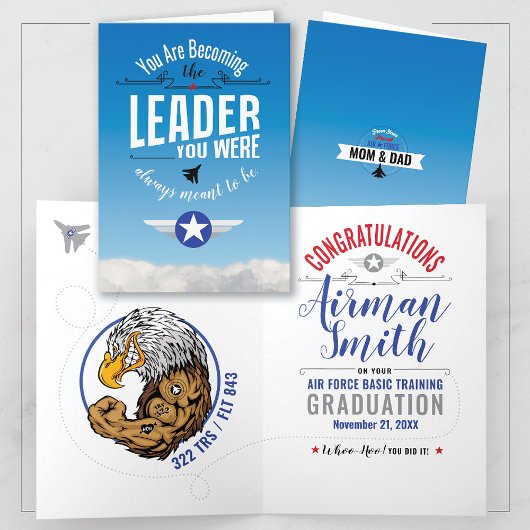 Grundausbildung der Luftwaffe 322 Adler Abschluss Karte