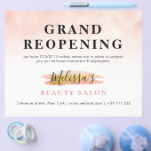 GRUNDBEREITUNG| Trendgoldfarbener Schönheitssalon Flyer (Einzeln)