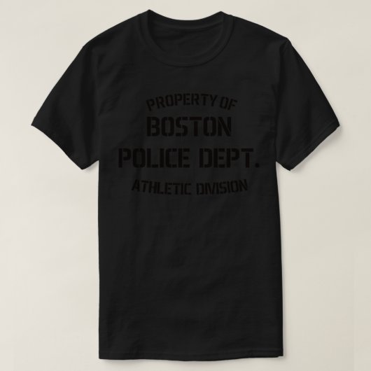 Grundbesitz der Bostoner Polizei T-Shirt (Design vorne)