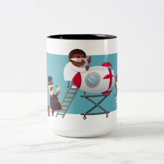 Grundbesitzer-Rocket-Tasse Zweifarbige Tasse