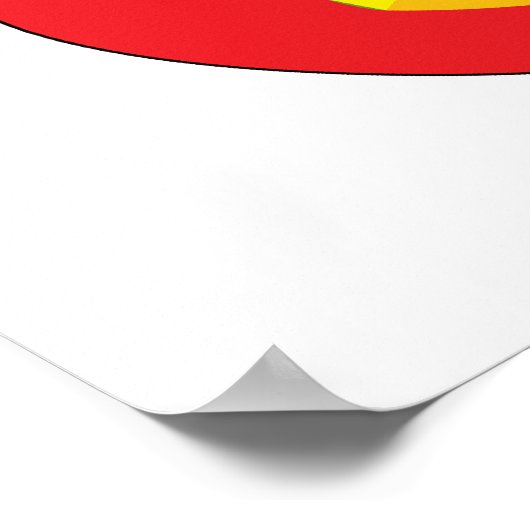 Grunddiagramm einer bakteriellen Prokaryote-Zelle Poster (Ecke)