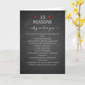 Gründe, aus denen wir Sie Liebe, 10 Gründe, Valent Karte (Gelbe Blume)