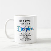 Gründe, eine Delphin-Tasse zu sein Kaffeetasse (Links)