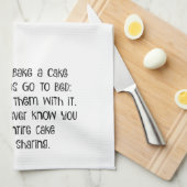 Gründe, einen Kuchen zu backen - lustiges Küchentuch (Viertel Falte)