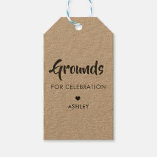 Gründe für Feiertagsreden, Coffee-Tag, Kraft Geschenkanhänger