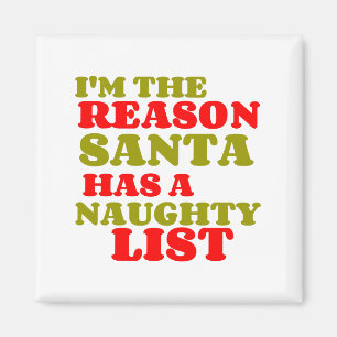 GRÜNDE SANTA NAUGHTLISTE MAGNET