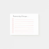 Gründe, warum ich dich Liebe habe.............. Post-it Klebezettel (Vorderseite)