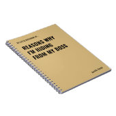 Gründe, warum ich ein lustiges Zitat verberge Notizblock (Rechte Seite)