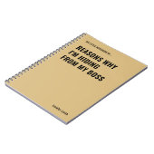 Gründe, warum ich ein lustiges Zitat verberge Notizblock (Linke Seite)