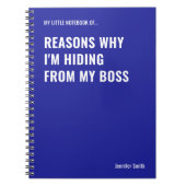 Gründe, warum ich ein lustiges Zitat verberge Notizblock (Vorderseite)