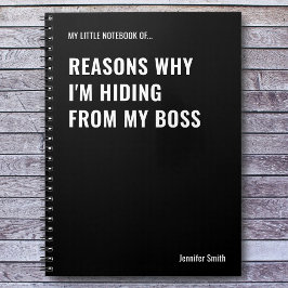 Gründe, warum ich ein lustiges Zitat verberge Notizblock