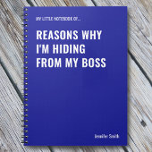 Gründe, warum ich ein lustiges Zitat verberge Notizblock