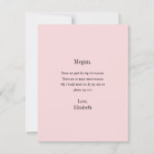 Gründe, warum ich Junior Bridesmaid Vorschlag Card (Rückseite)