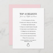 Gründe, warum ich mein Ehrengatter sein sollte (Vorne/Hinten)