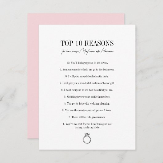 Gründe, warum ich mein Ehrengatter sein sollte (Vorne/Hinten)