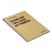 Gründe, warum ich nie lustig Zitat Notizblock (Rechte Seite)