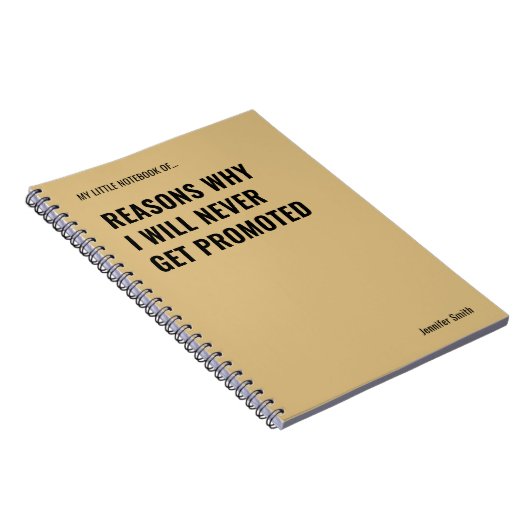 Gründe, warum ich nie lustig Zitat Notizblock (Rechte Seite)